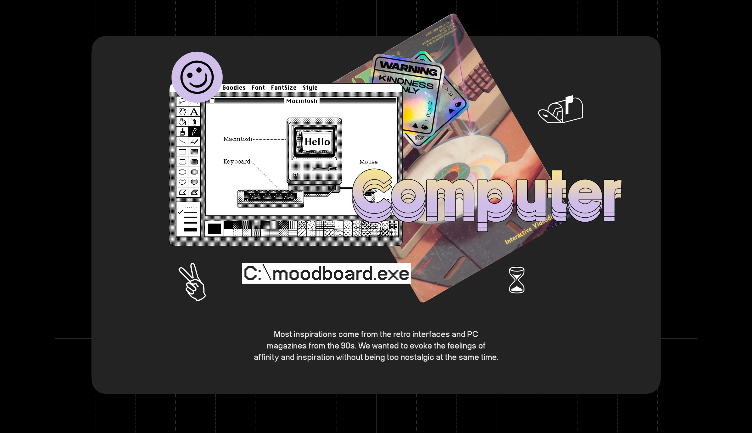 Stationery design of letterhead and business cards for the company Anders on top of a blurred photo of a house interior.